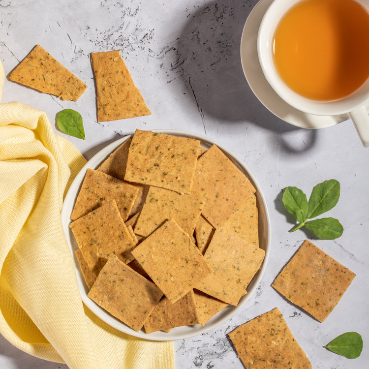 A bowl of Fenugreek crackers