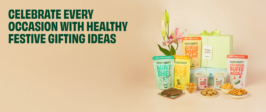 festive gifting, basket of snacks, healthy munching snacks