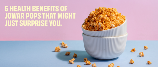 Healthy jowar pops snack packed with the health benefits of jowar and essential nutrients.