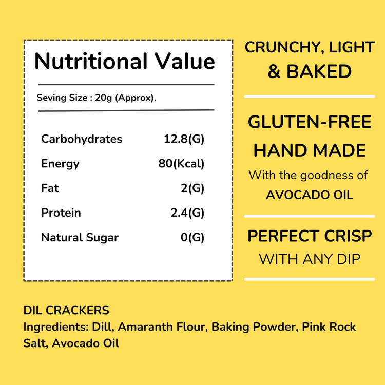 Dill Crackers - 50 gms