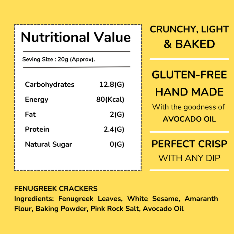 Fenugreek Crackers - 50gms