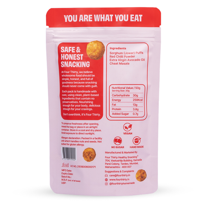 MASALA SORGHUM PUFFS