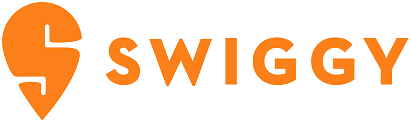 Swiggy is an Indian food delivery service that allows users to order meals from local restaurants via its app or website. The brand features a distinctive orange logo with a stylized 